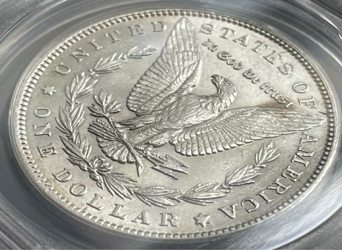 アメリカ　モルガンダラー銀貨1896 AU58 ANACS コイン　