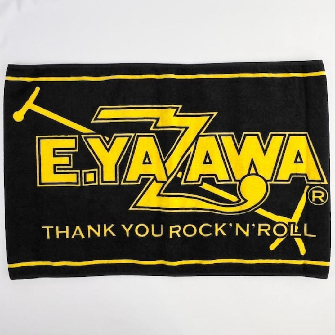 新品 未使用 矢沢永吉 THANK YOU ROCK'N'ROL フェイスタオル 黒 LIVE ライブグッズ ブラック 黒 タオル E.YAZAWA_画像3