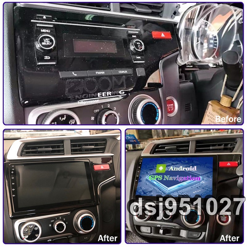 10インチ For FIT JAZZ 2014-2018 RHD 専用 パネル CarPlay アンドロイド ナビ ディスプレイオーディオ iPhone 2G/32G_画像3