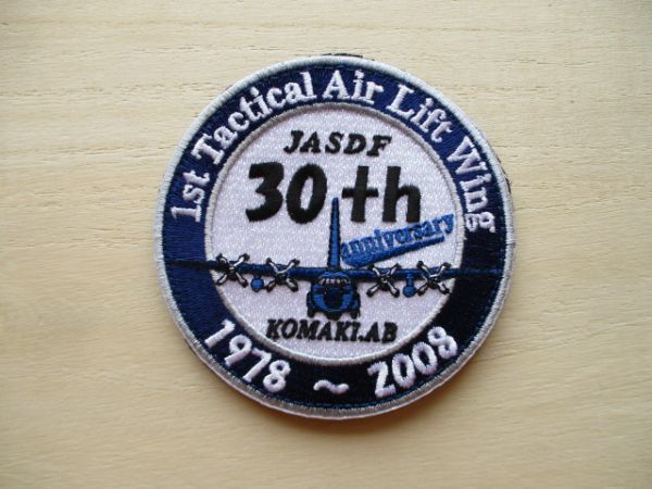 【送料無料】航空自衛隊1ST TACTICAL AIRLIFT WING第1輸送航空隊パッチ小牧基地ワッペン30周年/KC-767 C-130 patch AIR FORCE空自JASDF M59_画像1