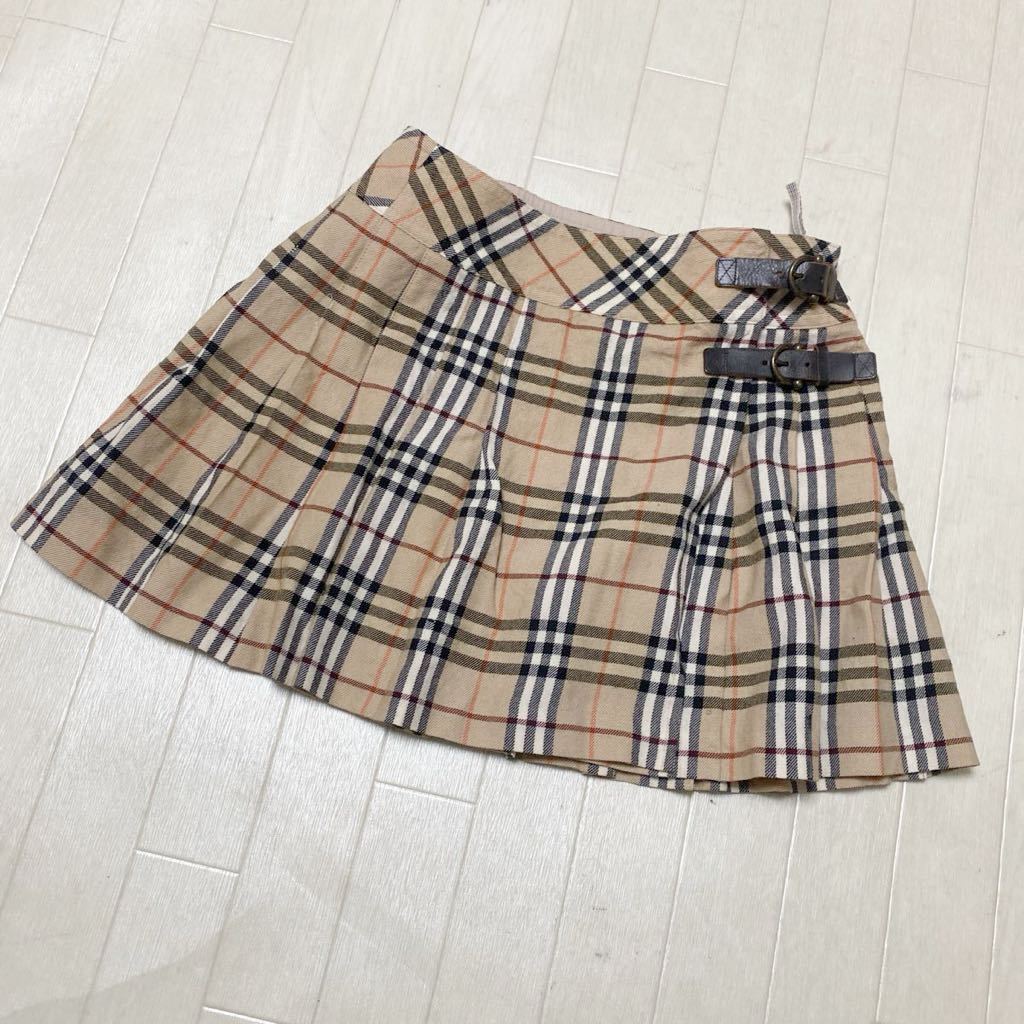 3779☆ BURBERRY BLUE LABEL バーバリー ブルーレーベル ボトムス ミニスカート レディース 36 ノバチェック