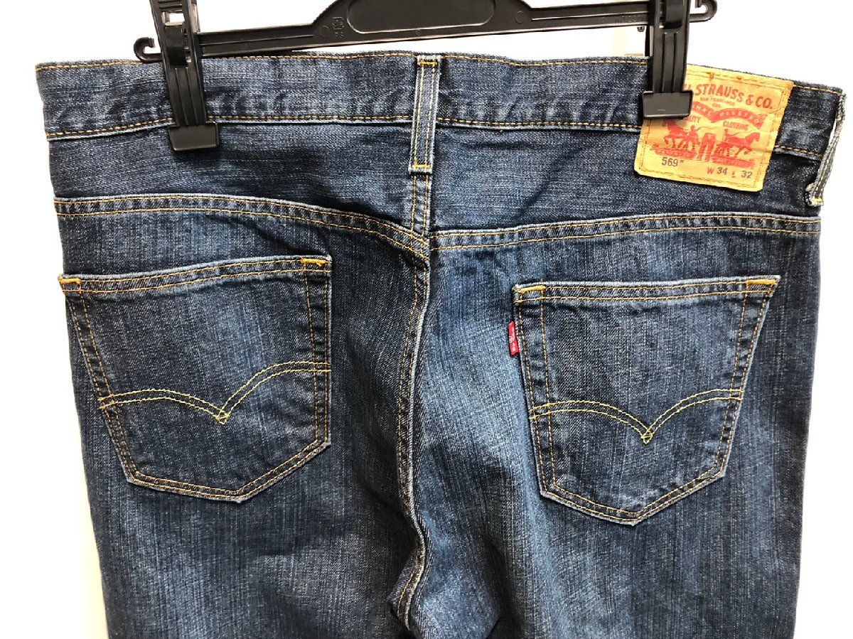 ◆Levi's リーバイス 569 ルーズストレート デニムパンツ LOOSE STRAIGHT ジーンズ W34×L32 ボトムス 中古◆10356★_画像5