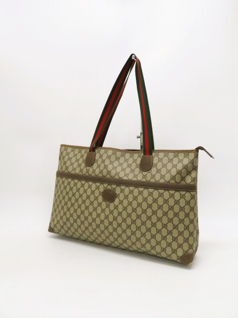 hawi2457-3 535 GUCCI グッチ GGプラス シェリーライン オールドグッチ トートバッグ 002・084.・0215_画像1