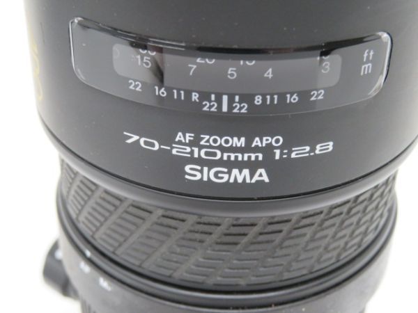 hawi2416-6 615 SIGMA シグマ 一眼カメラ用 レンズ AF ZOOM APO 70-210mm f2.8 現状品_画像6