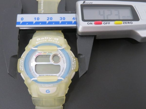 ■hauu2403-1 600 CASIO カシオ Baby-G ベビーG デジタル BG-370 イルカ クジラ QZ クォーツ 腕時計 レディースウォッチ 電池切れ_画像9