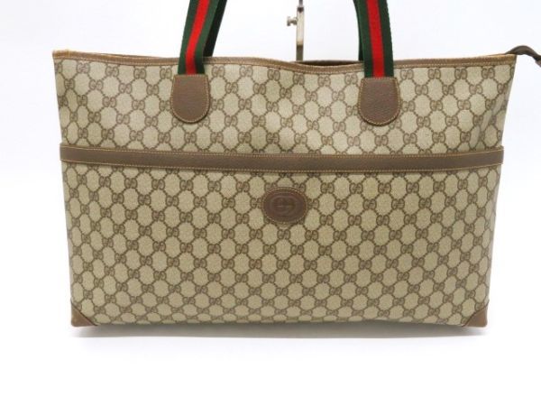 hawi2457-3 535 GUCCI グッチ GGプラス シェリーライン オールドグッチ トートバッグ 002・084.・0215_画像2