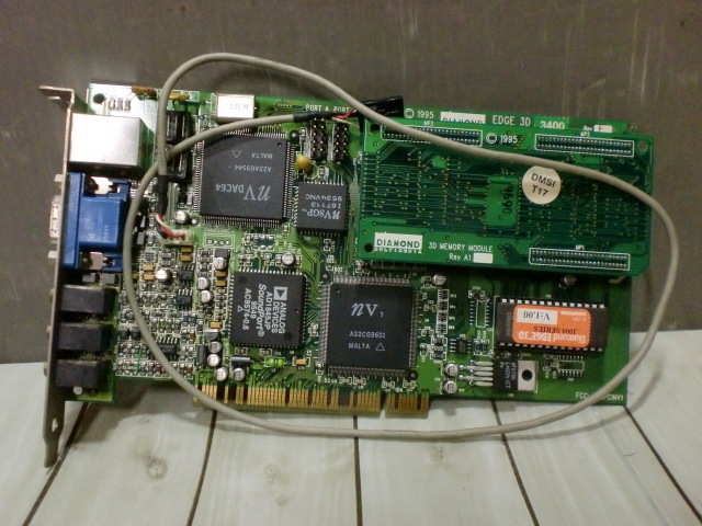 【EDGE 3D 3400XL 4MB VRAM PCI】Diamond Multimedia 日本語/正規輸入版 SEGA セガ 3Dマルチメディア・アクセラレータ_画像2