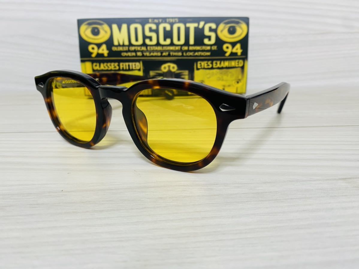 MOSCOT モスコット★レムトッシュ★サングラス★LEMTOSH★鼈甲柄★伊達眼鏡 カラーレンズ★未使用 美品★_画像2