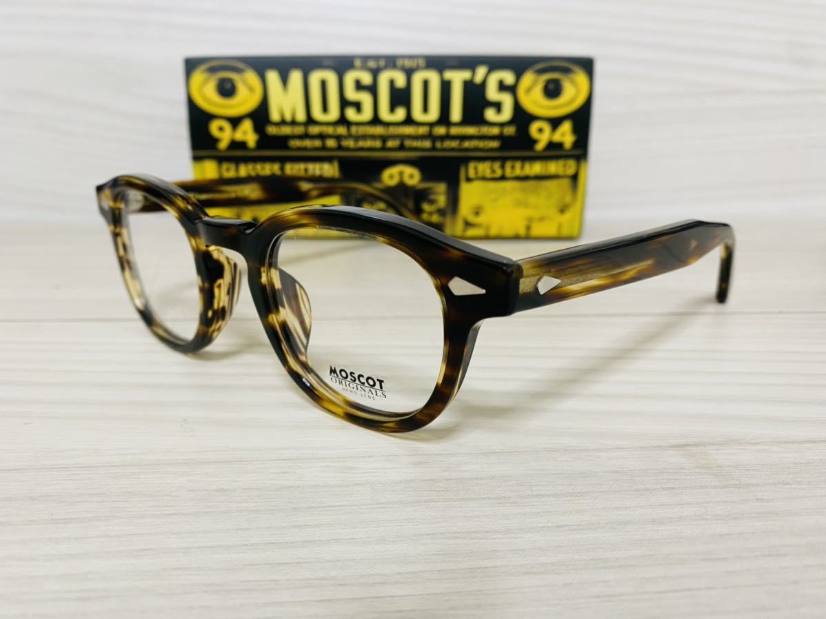 MOSCOT モスコット★レムトッシュ★メガネフレーム★LEMTOSH★伊達眼鏡 バンブー ボストン 未使用 美品_画像2