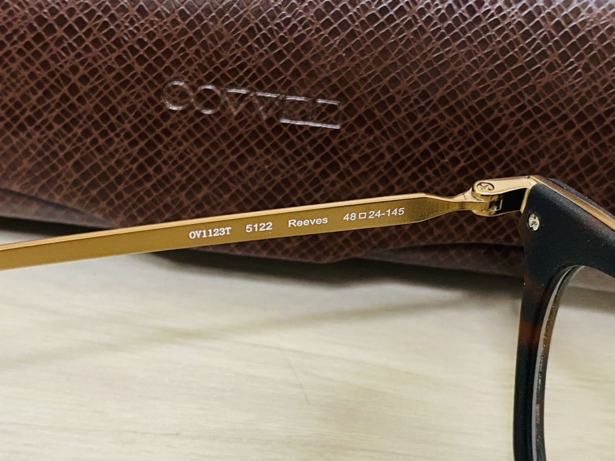 OLIVER PEOPLES オリバーピープルズ 眼鏡フレーム OV1123T 5122★Reeves★艶消し鼈甲柄 未使用 美品_画像6