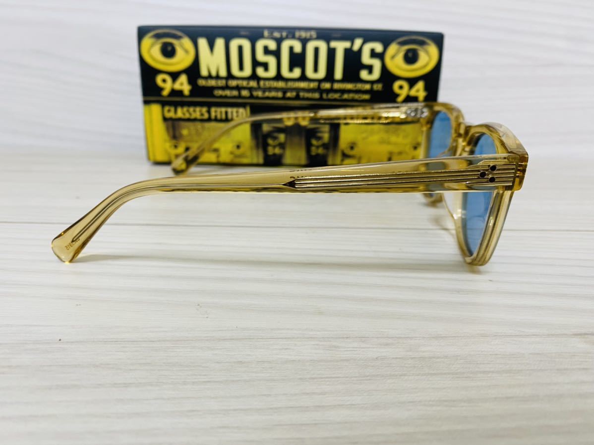 ★MOSCOT★モスコット★カラーレンズサングラス★DUDEL★伊達眼鏡 ウェリントン スクエア 未使用 美品_画像4