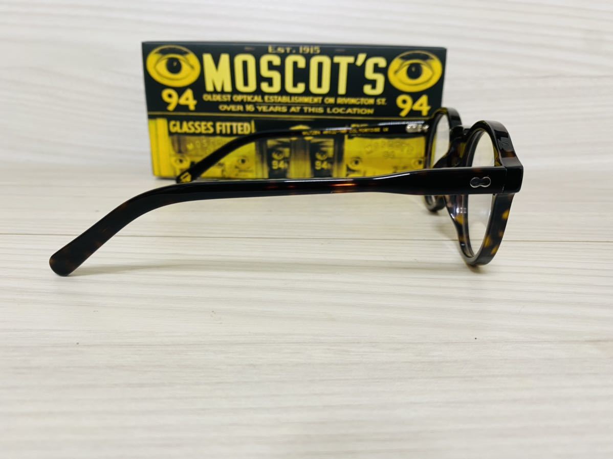 ★MOSCOT★モスコット★MILTZEN★メガネフレーム★伊達眼鏡★鼈甲柄★ボストン ラウンド 未使用 美品_画像4