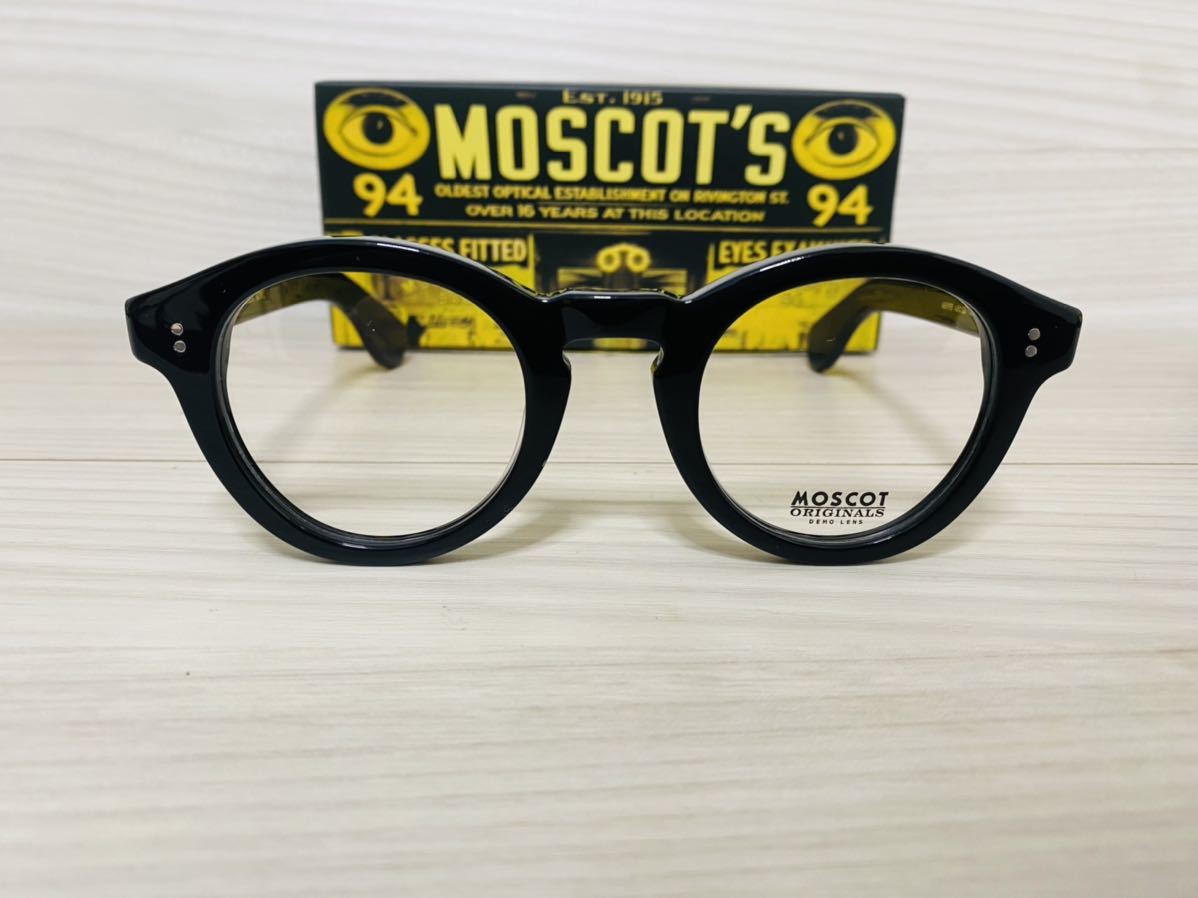 ★MOSCOT★モスコット★KEPPE★メガネフレーム★伊達眼鏡★黒縁★ボストン ラウンド 未使用 美品_画像1