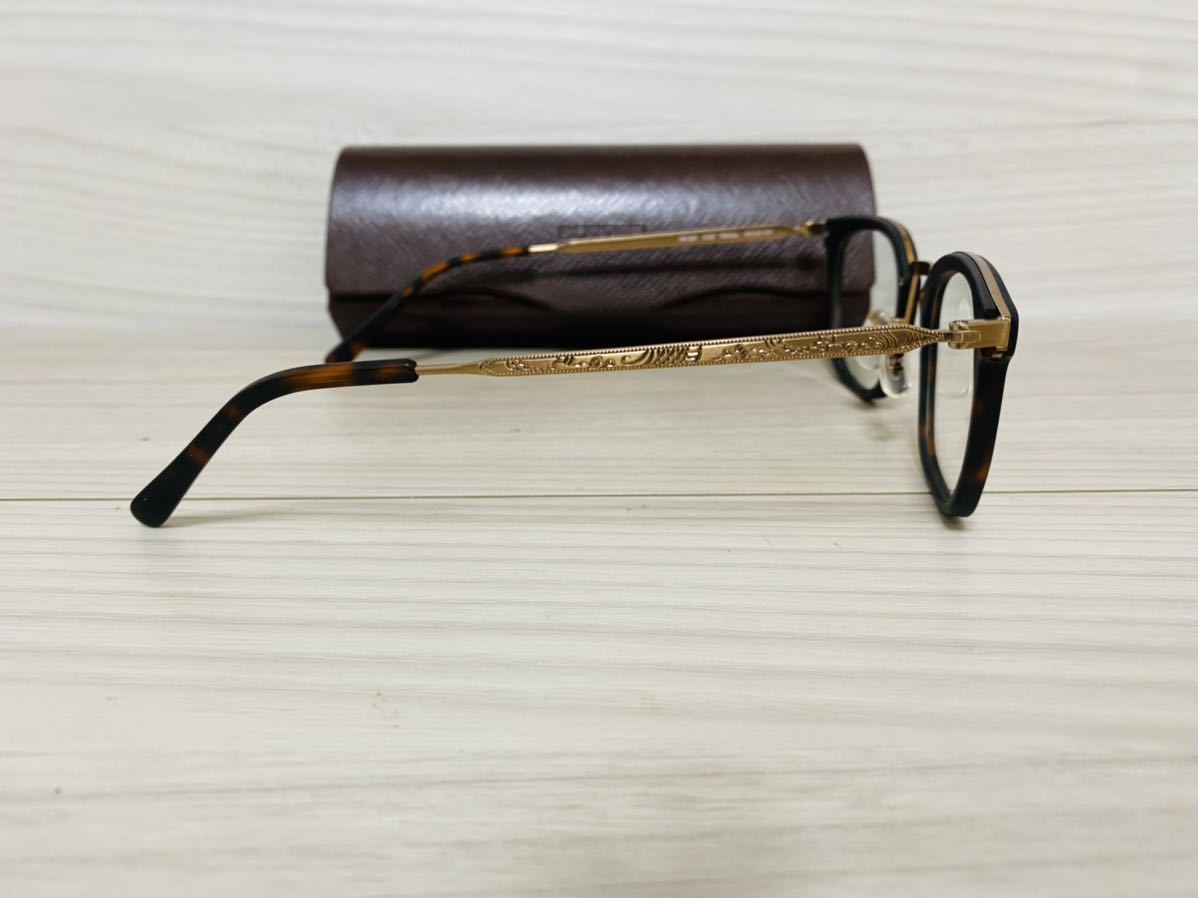 OLIVER PEOPLES オリバーピープルズ 眼鏡フレーム OV1123T 5122★Reeves★艶消し鼈甲柄 ボストン 未使用 美品_画像4