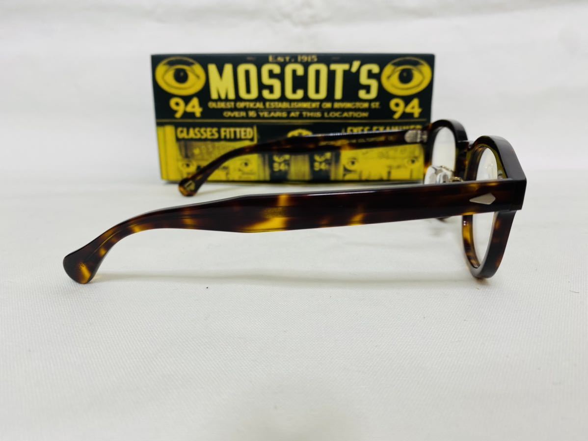 ★MOSCOT★モスコット★レムトッシュ★メガネフレーム★LEMTOSH★伊達眼鏡 ノーズパッド付き 鼈甲柄 ボストン 未使用 美品_画像4