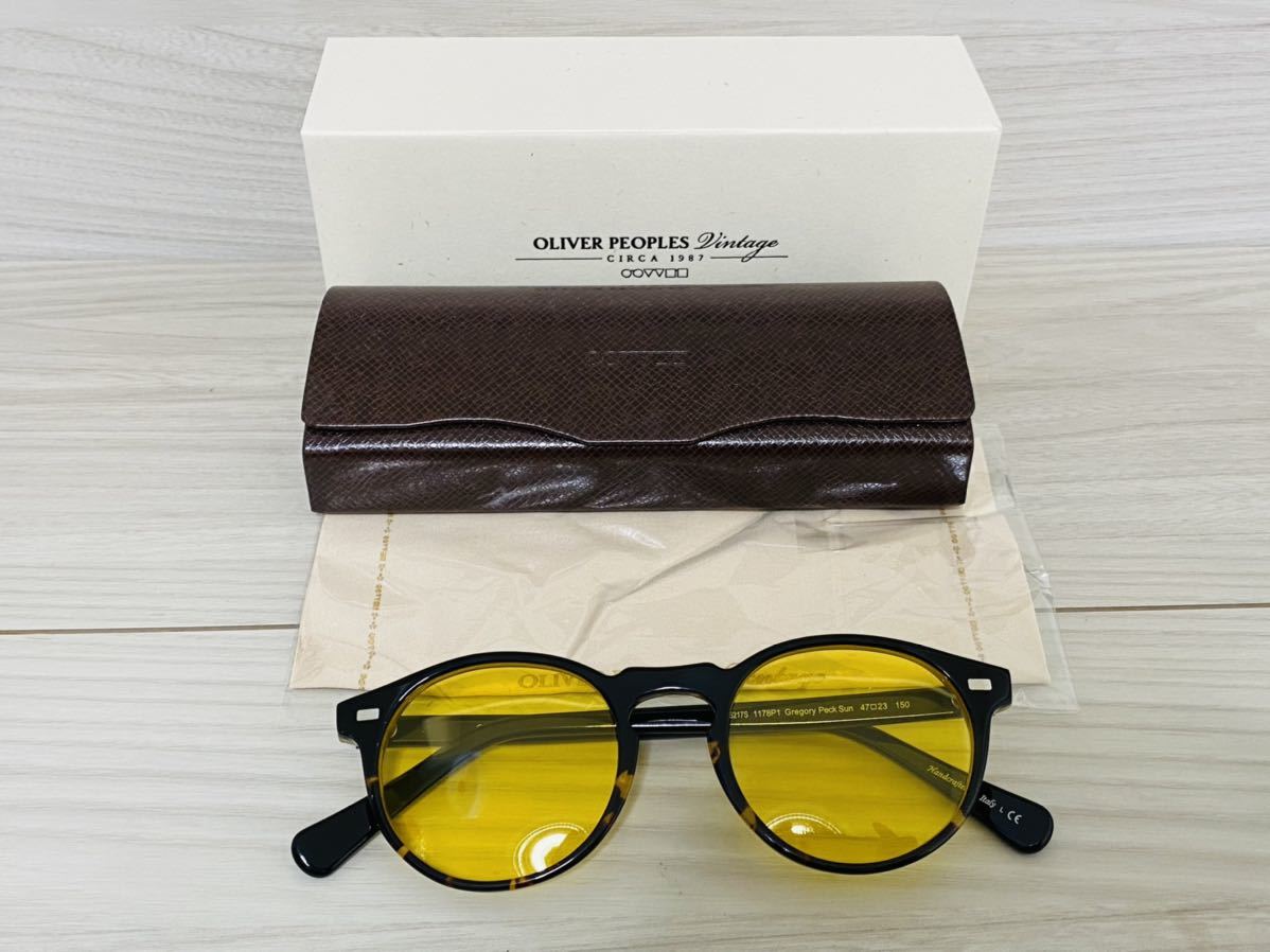 OLIVER PEOPLES オリバーピープルズ サングラス OV5217S 1178P1★Gregory Peck Sun★ウェリントンカラーレンズ 伊達眼鏡 未使用 美品 _画像9