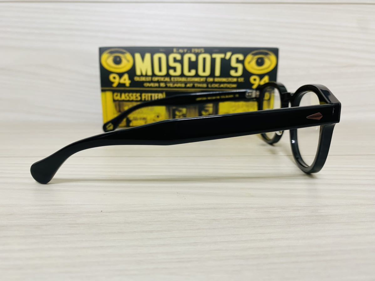 ★MOSCOT★モスコット★レムトッシュ★ノーズパッド付き メガネフレーム★LEMTOSH★伊達眼鏡 黒縁 ボストン 未使用 美品_画像4