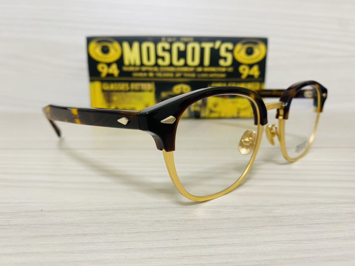 ★MOSCOT★モスコット★レムトッシュマック★メガネフレーム★LEMTOSH-MAC★伊達眼鏡 鼈甲柄 ボストン 未使用 美品_画像3