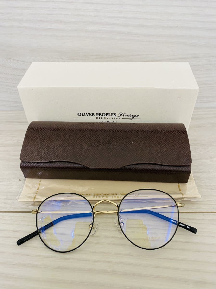 OLIVER PEOPLES オリバーピープルズ 眼鏡フレーム OV1105 1005★ブラック ゴールド メタルフレーム★未使用 美品_画像10