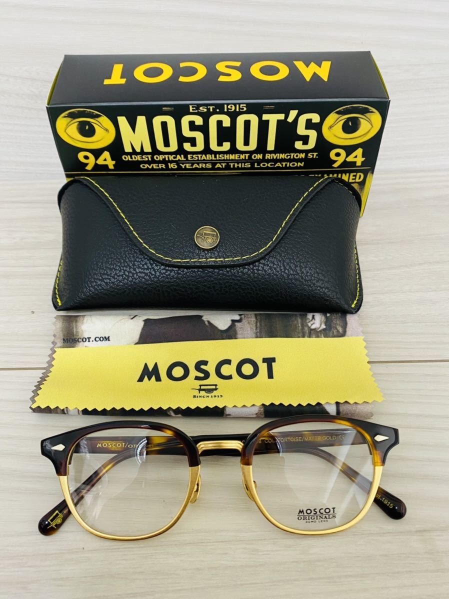 ★MOSCOT★モスコット★レムトッシュマック★メガネフレーム★LEMTOSH-MAC★伊達眼鏡 鼈甲柄 ボストン 未使用 美品_画像8