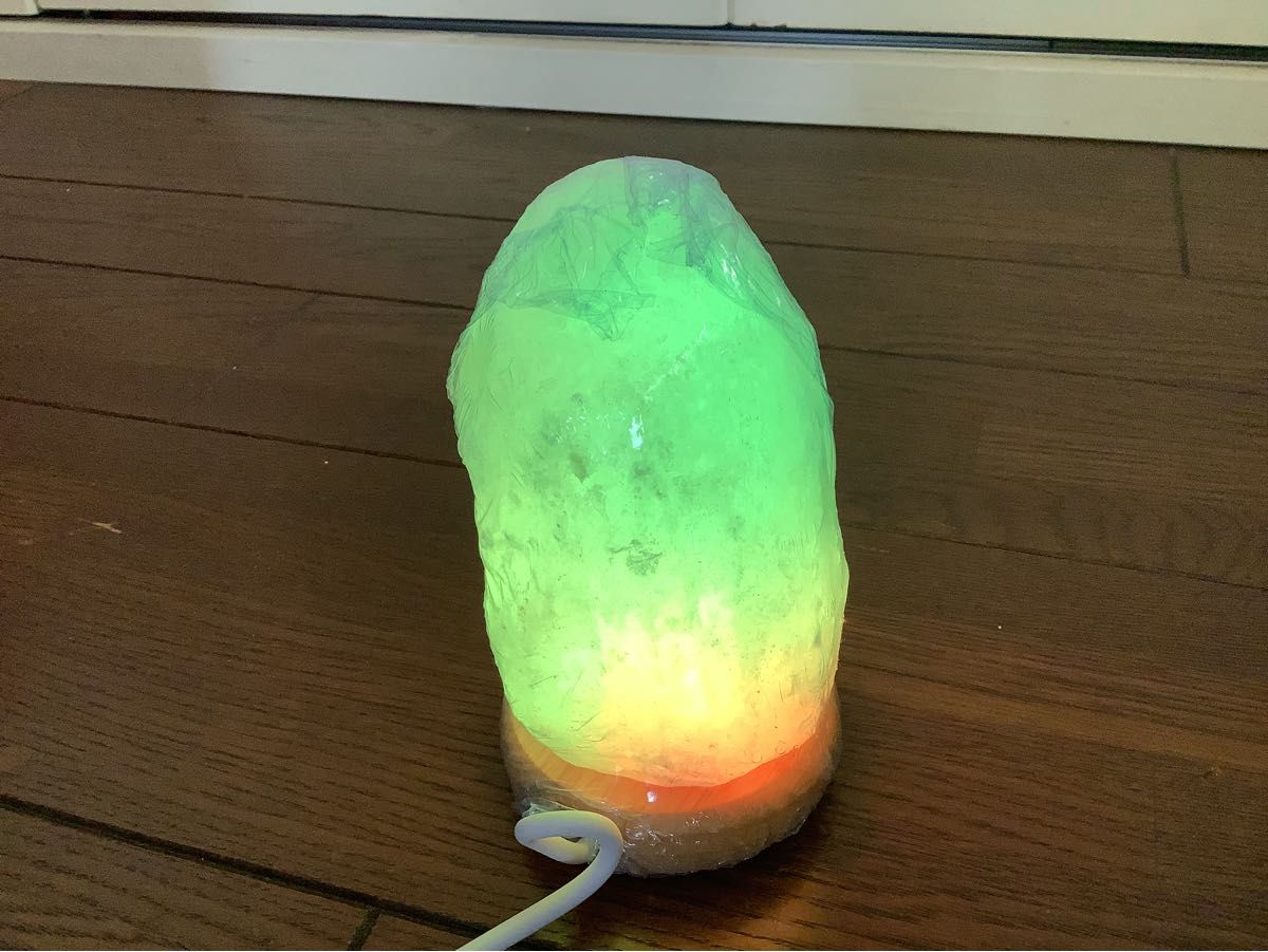 職人さん手作りヒマラヤ岩塩LEDランプ☆グラデーション