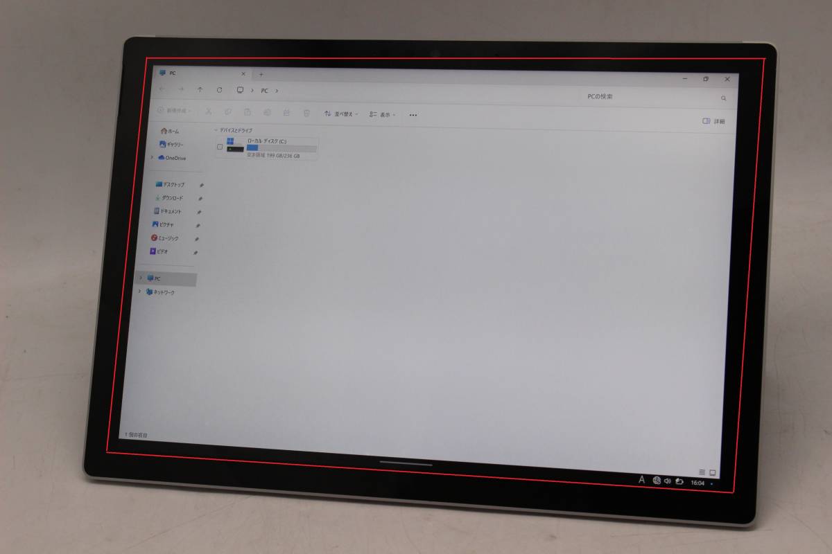 充放電回数48回 121時間 中古良品 2K 12.3型 タブレット Microsoft Surface Pro7 Windows11 10世代 i5-1035G4 8GB NVMe 256GB-SSD カメラ_画像3