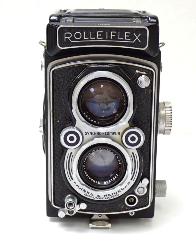 ★Rollei ROLLEIFLEX/ローライフレックス 二眼レフカメラ Schneider-Kreuznach Xenar f3.5/75/フィルム/ジャンク扱い&1943300001_画像2