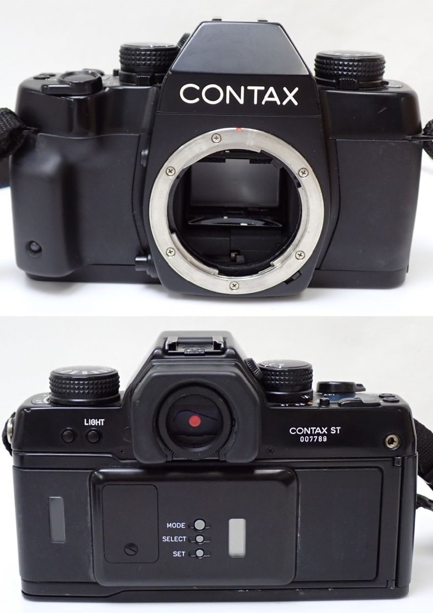 ★CONTAX/コンタックス ST 一眼レフフィルムカメラ + レンズ Carl Zeiss Planar T* 50mm F1.4/付属品あり/ジャンク扱い&1938900315_画像2