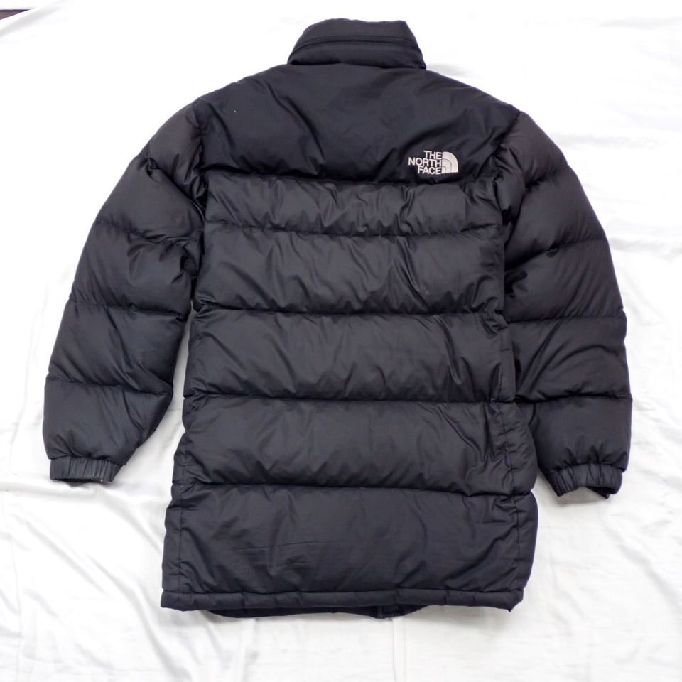 ★THE NORTH FACE/ザノースフェイス ダウンコート S/メンズM～L相当/ブラック/フード収納&1577906284_画像2