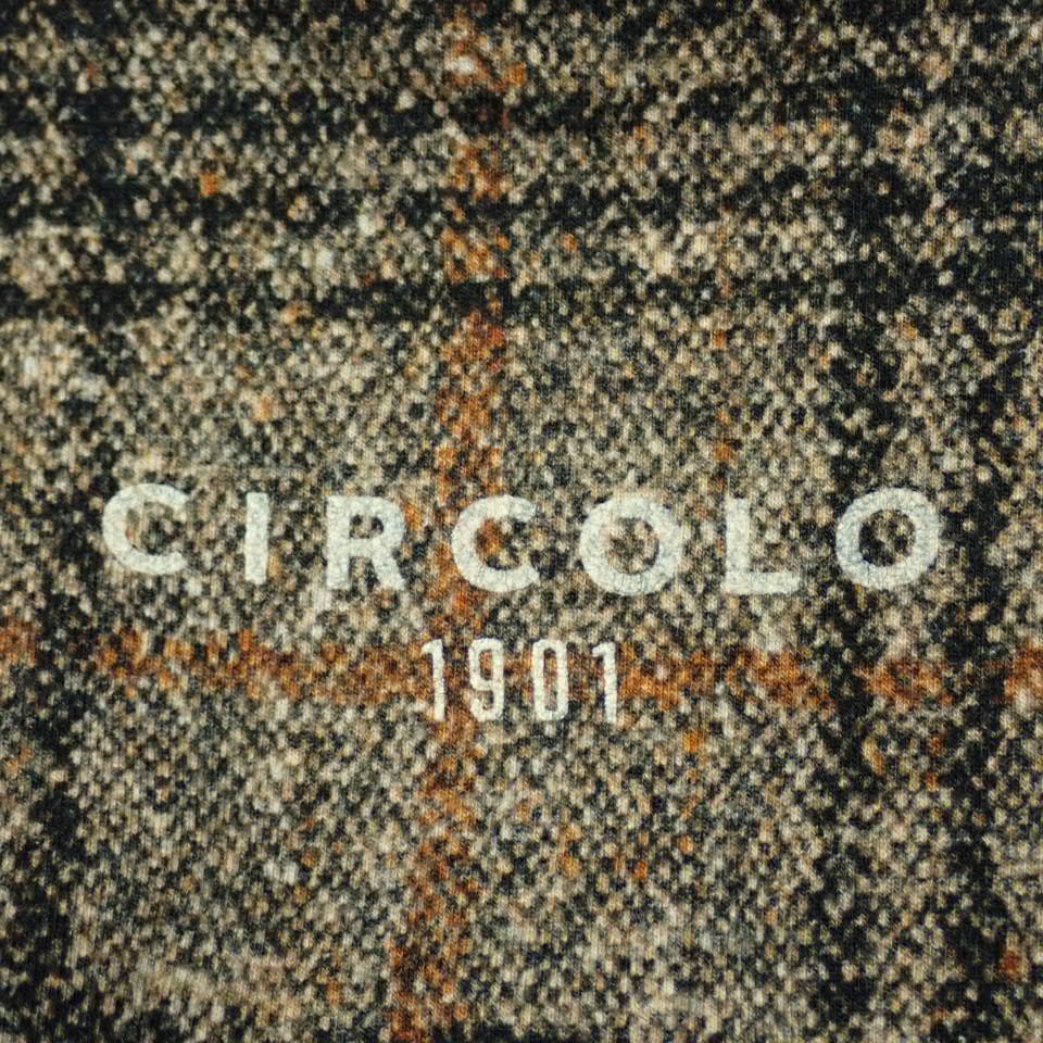 ★CIRCOLO1901/チルコロ1901 テーラードジャケット 54/メンズXL相当/ベージュ×ブラック他/コットン/チェック柄/クリーニング済&1948400005_画像5