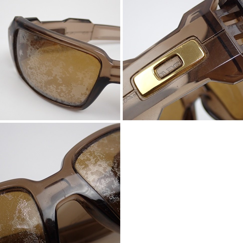 ★OAKLEY/オークリー OIL DRUM/オイルドラム サングラス 12-867/ブラウン/保管袋付き/偏光レンズ/ジャンク品&1949300033_画像8