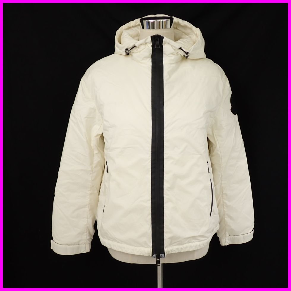 ★MONCLER/モンクレール LILAS フーデッド ダウンジャケット 0/レディースS相当/ホワイト/ナイロン100%/ハンガー付き&1926500024_画像1