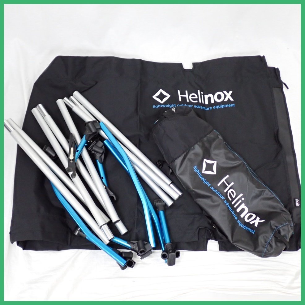 ★Helinox/ヘリノックス コットワン コンバーチブル 1822170/ブラック/耐荷重145kg/簡易ベッド/寝具/キャンプ/収納袋付き&1165300088_画像1