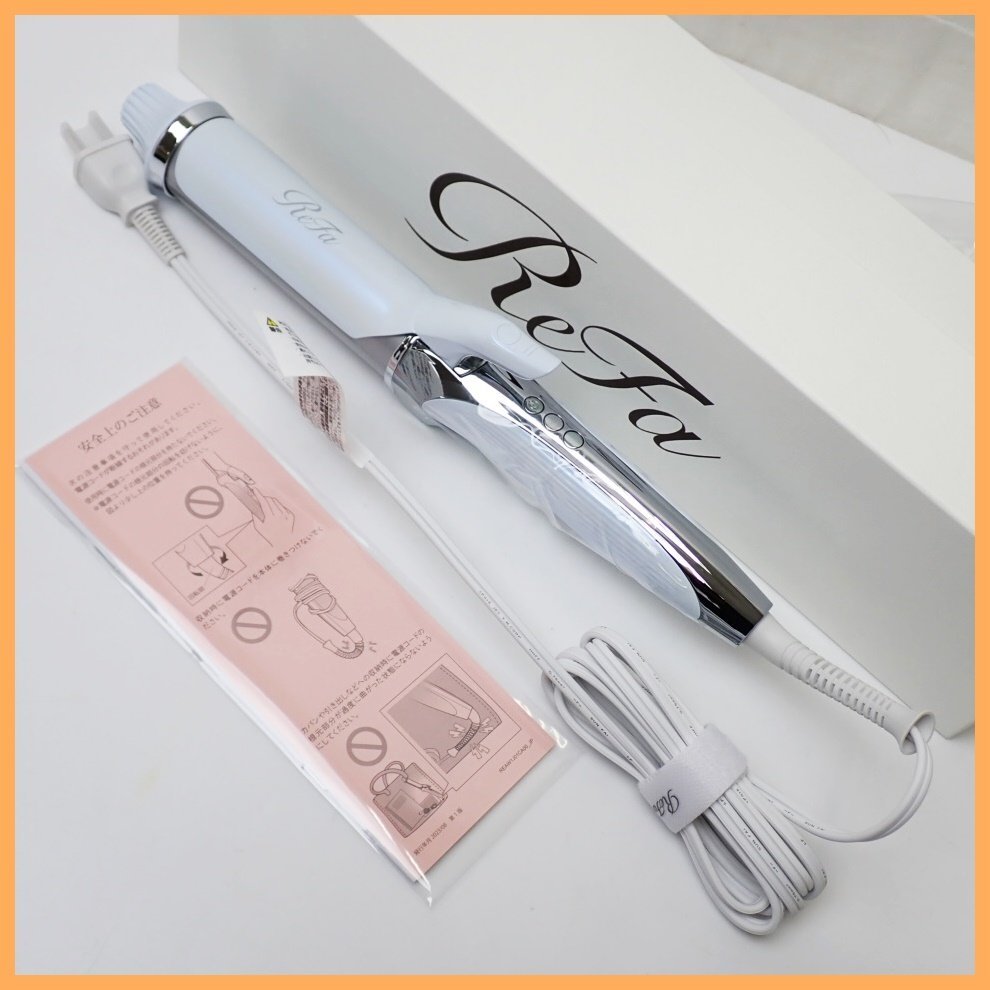 ★未使用 MTG ReFa/リファ CURL IRON PRO/カールアイロン プロ 38mm ホワイト/2023年10月18日発売/ヘアアイロン&0897104896_画像1