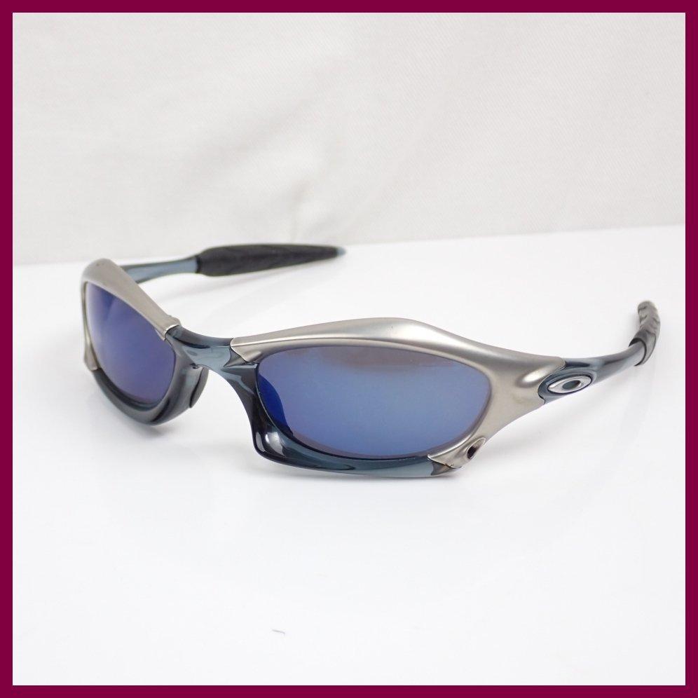 ★OAKLEY/オークリー SPLICE/スプライス サングラス グレー/ブルー/保管袋付き/ジャンク品&1949300031_画像1