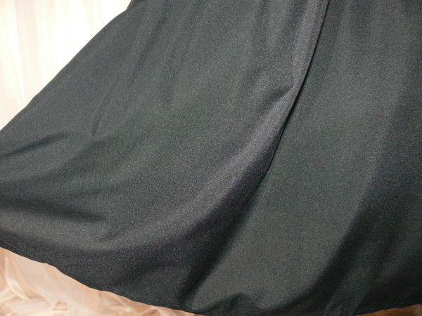 1-134☆ブラック＆ホワイト*ロングスカート*メイド風ロリィタコスプレ衣装/W41.B46☆_画像9