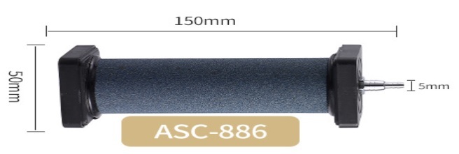 エアーストーン2本セット 送料無料　50ｍｍ×150ｍｍ 4ｍｍと8ｍｍホースに対応★エアストン エアーストン ぶくぶく ブクブク ASC-886_画像3