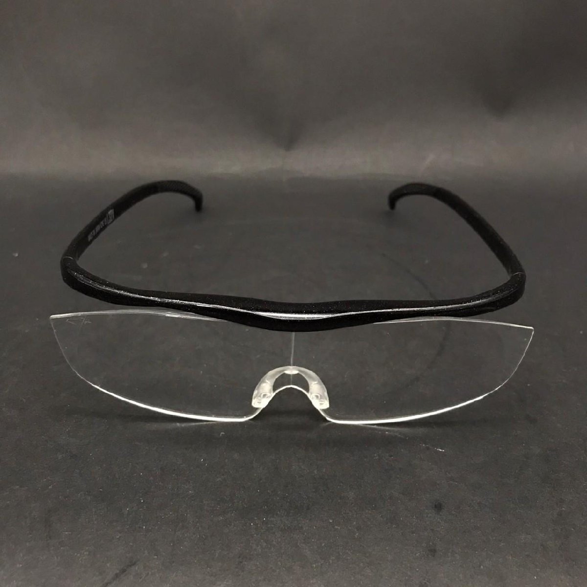 FG0721-8-3 Hazuki ハズキルーペ LS 1.32X ブラック 眼鏡タイプ クリアレンズ 拡大鏡 老眼鏡 めがね 日本製 60サイズ_画像3