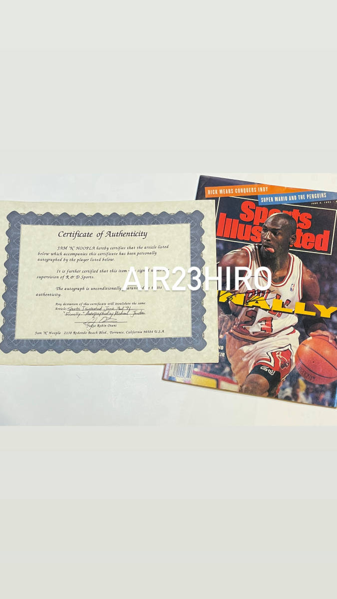 Michael Jordan autograph sports Illustrated Michael Jordan. autographed 1991 year sport illustration Ray tedo