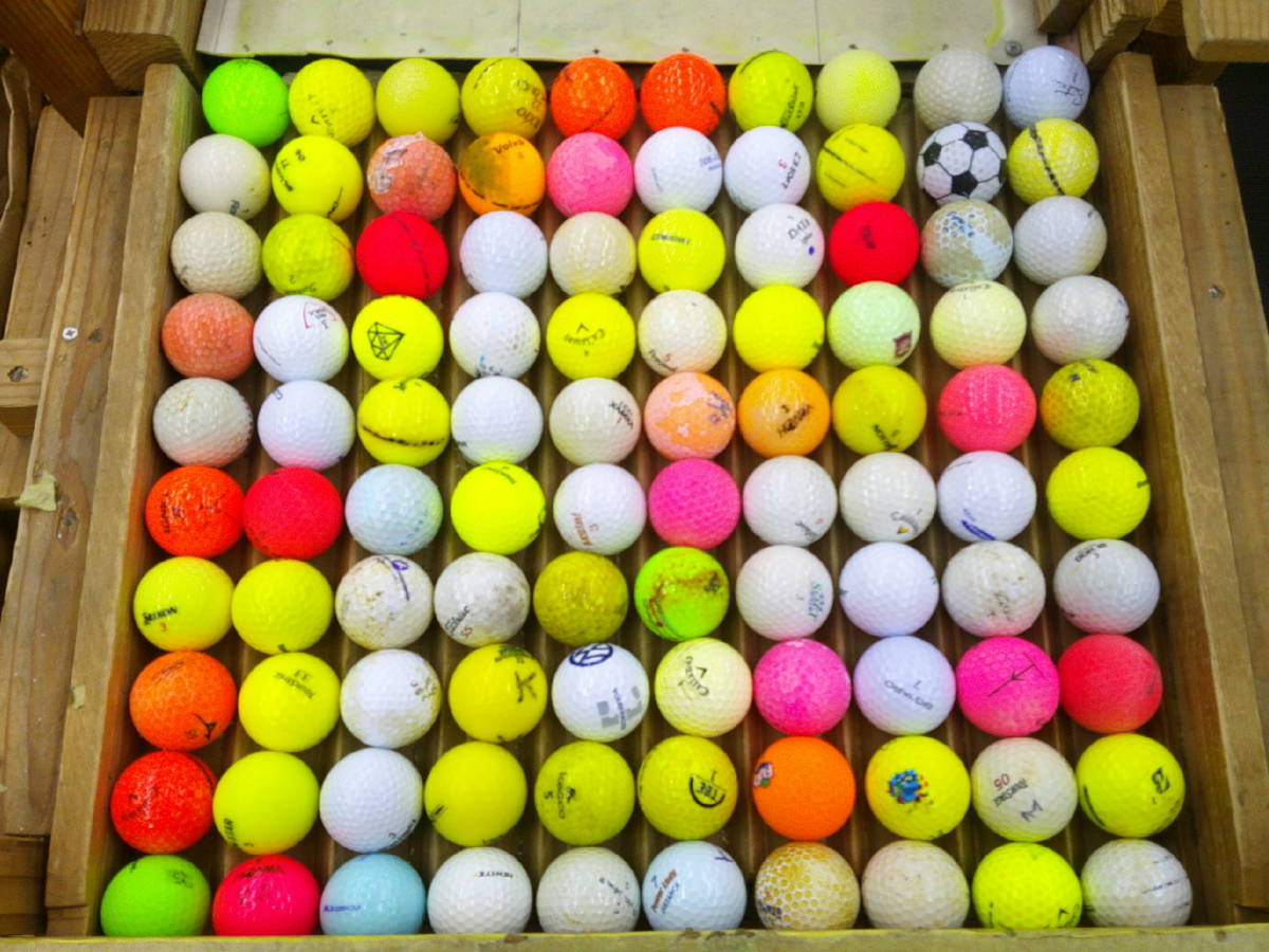  [R707] 激安 ロストボール 500球 ブランド 混合 ゴルフボール コースボール 訳あり 練習用 練習球 打ちっぱなし_画像6