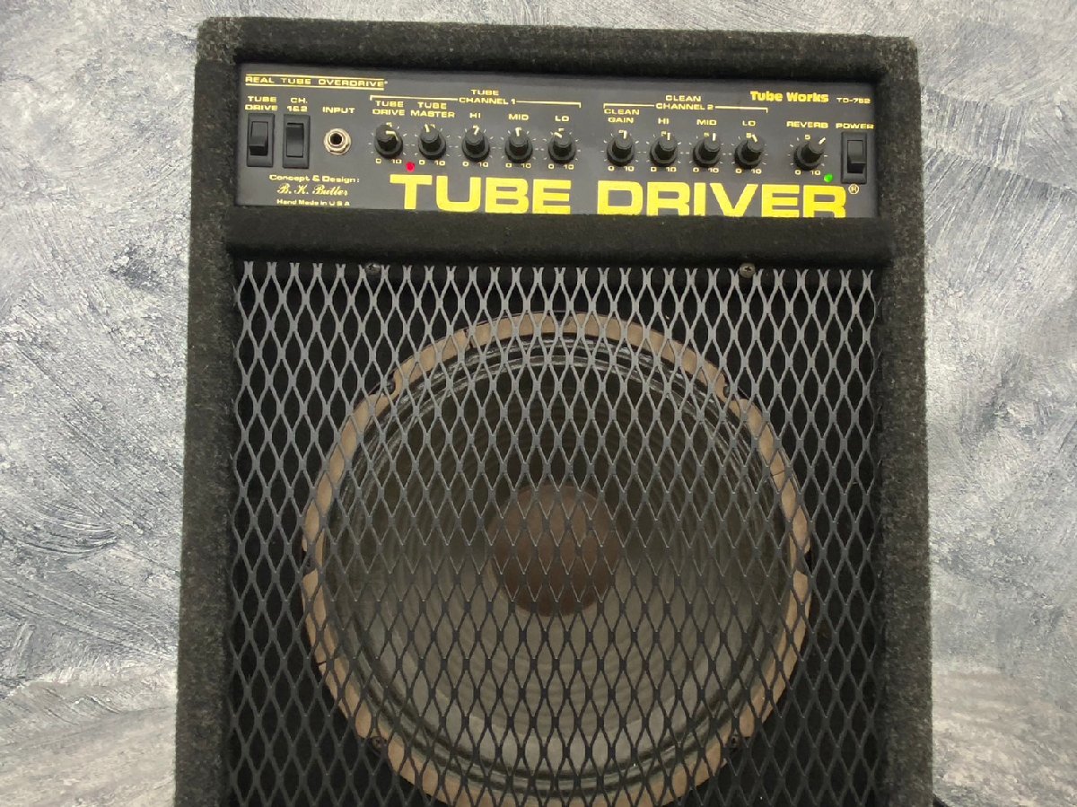 □t218　ジャンク★Tube Works　TUBE DRIVER　TD-752　チューブワークス　ギターアンプ_画像3