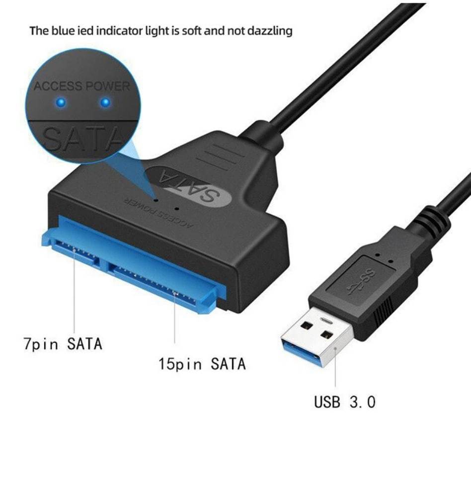 ３０cm！　SATA-USB 3.0 変換ケーブル 2.5インチ SSD・HDD用　新品未使用品　高速配送！高速通信！_画像8