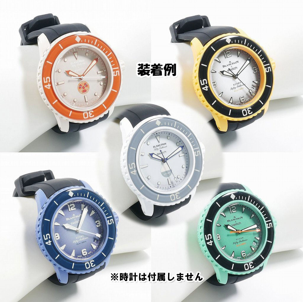 BLANCPAIN×Swatch　ブランパン×スウォッチ　対応ラバーベルト(B00)_画像2