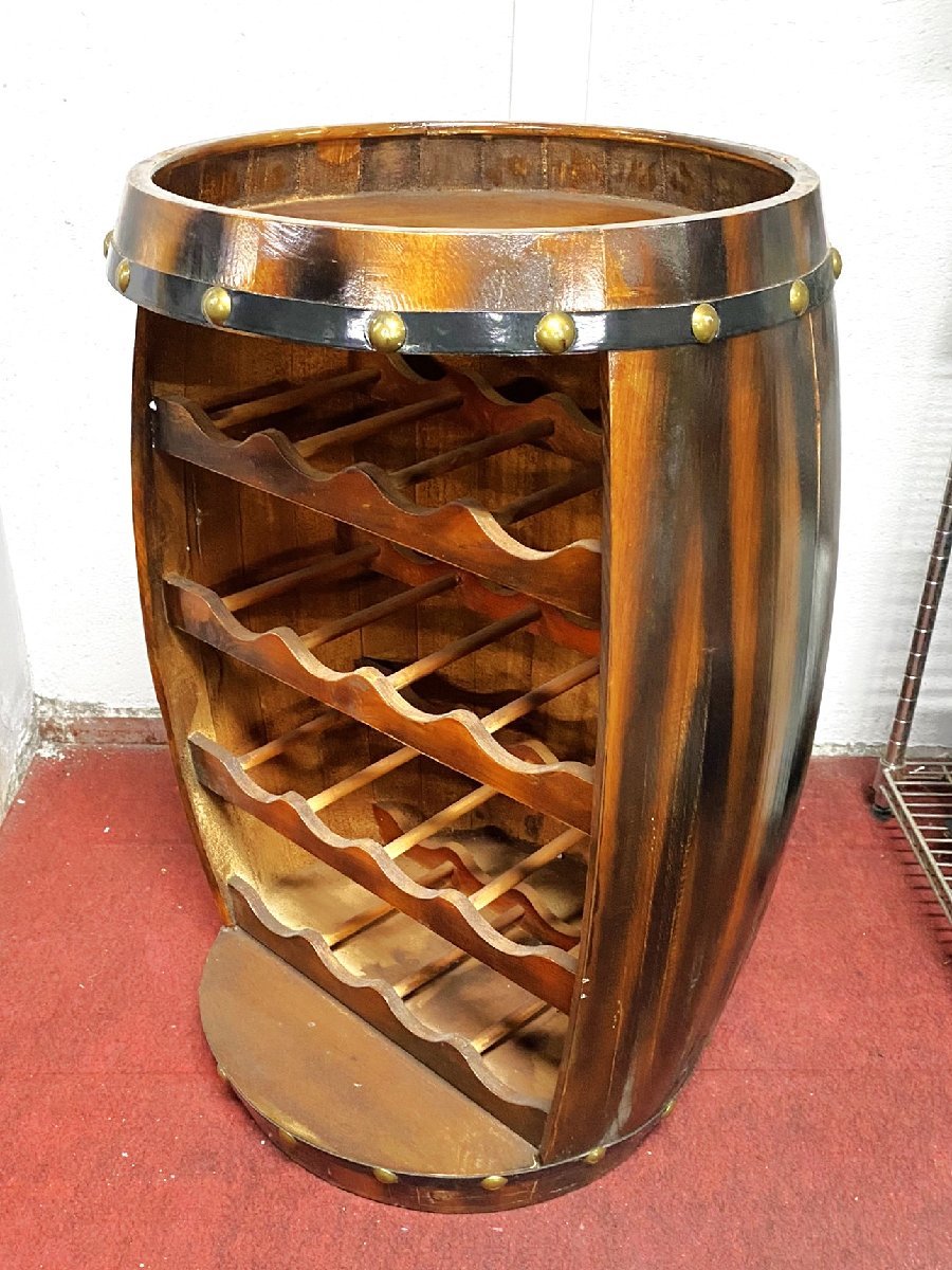 GT 店舗展示品 ワインボトルラック (樽型) 約幅430mm×奥行 GT 店舗展示品 ワインボトルラック (樽型) 約幅430mm×奥行