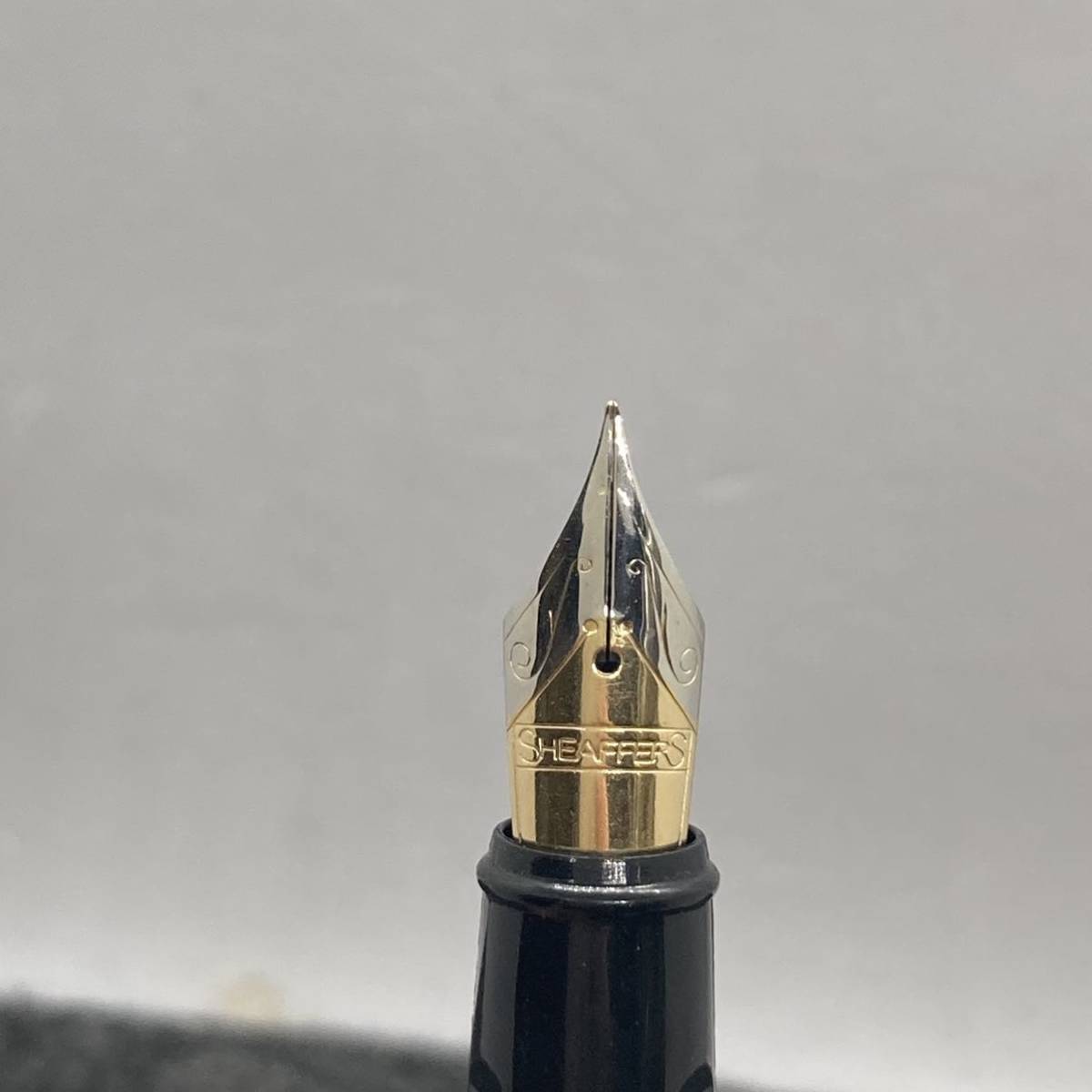 PE1325□SHEAFFER’S シェーファーズ 万年筆 ペン先 F マットネイビー USA製 シェーファー 筆記未確認_画像6