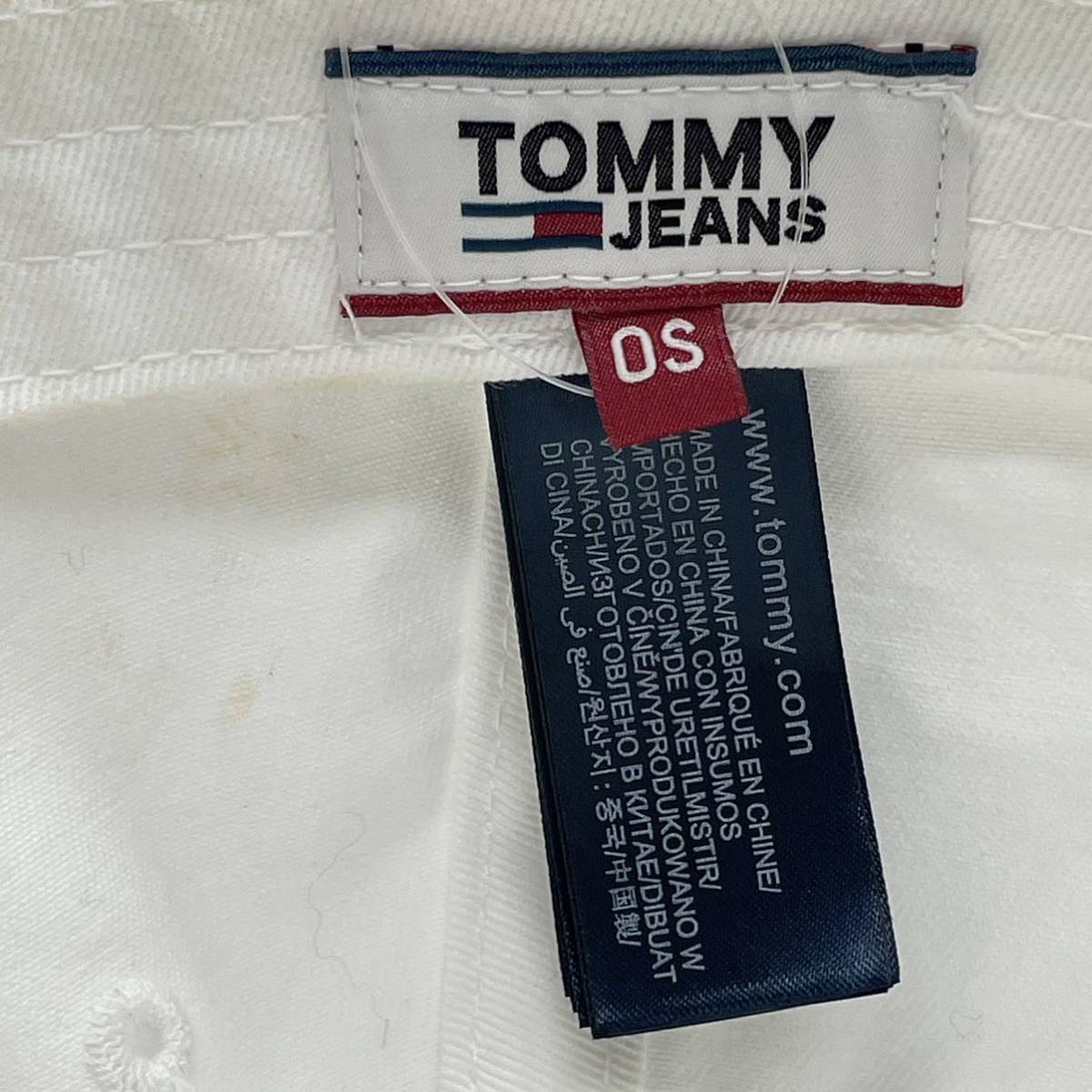 ☆KO1545□Tommy jeans トミージーンズ コットン　キャップ 帽子 ホワイト_画像5