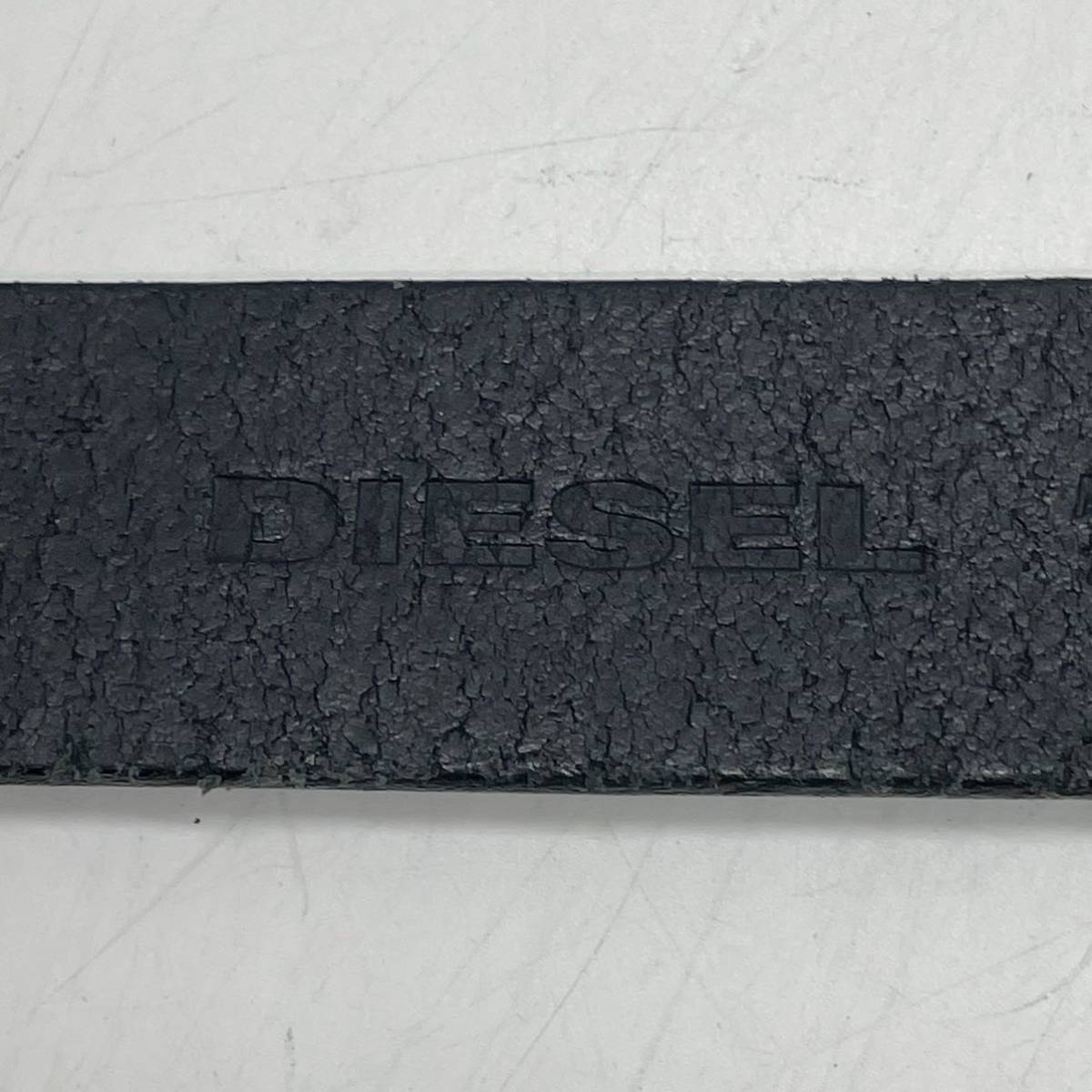 KO1237□DIESEL ディーゼル ベルト レザー 本革 ブラック メンズ 80サイズ_画像9