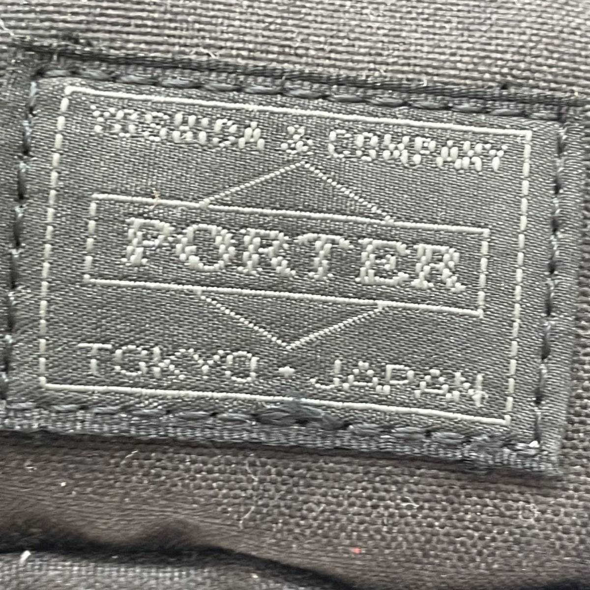 ★BN2825●PORTER ポーター ショルダーバッグ 肩掛け 斜めかけ ブラック キャンバス_画像3