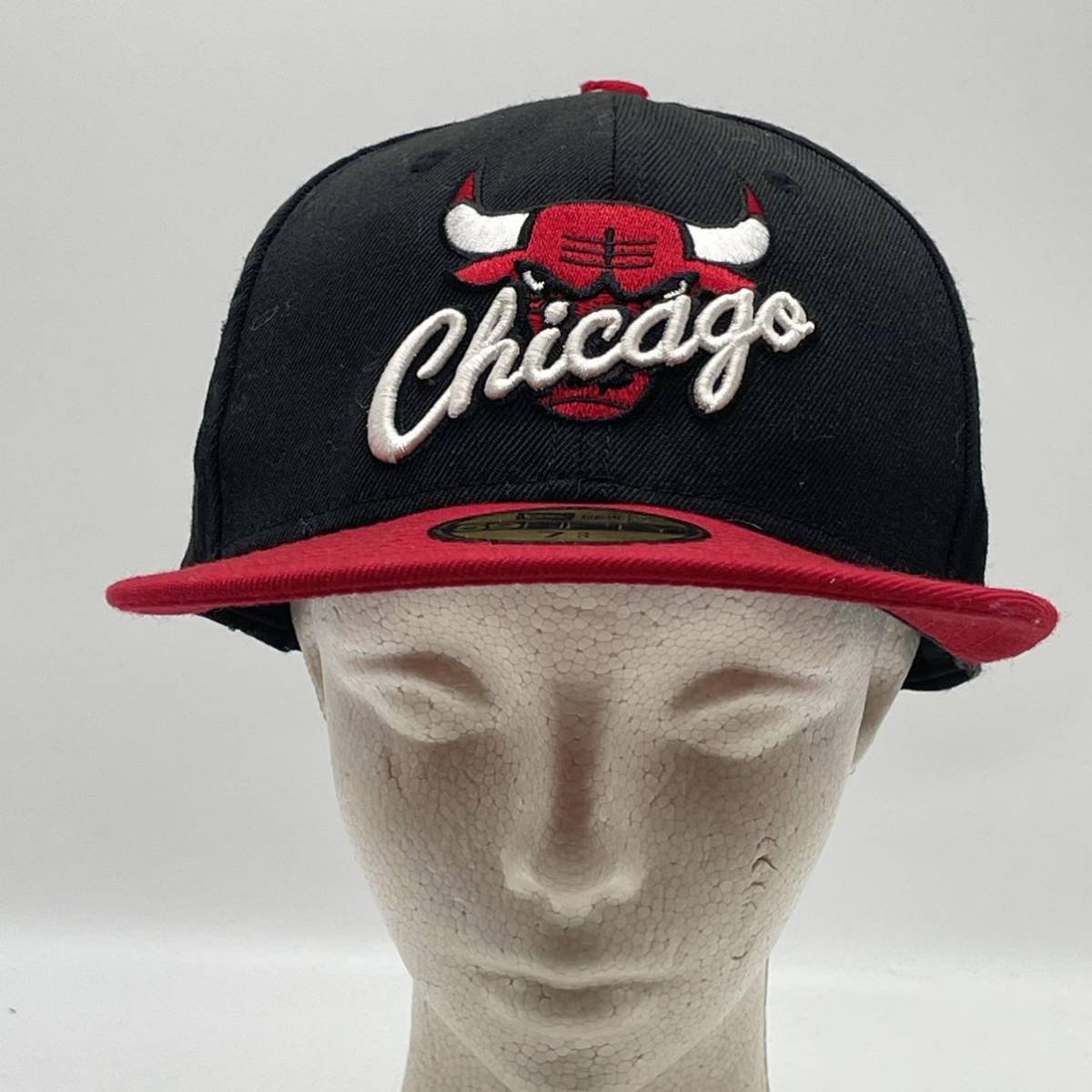 KO1655□NEW ERA ニューエラ 帽子キャップ 59FIFTY×NBA シカゴ ブルズ Chicago Bulls 7 3/8 58.7㎝の画像2