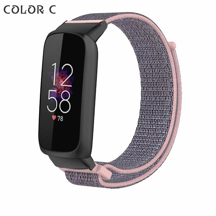 Fitbit Luxe 対応 交換バンドフィットビット ナイロン ベルト フィットビット ラックス 交換ベルト フィットビット バンド☆COLOR F_画像5